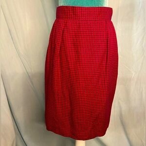 Collections by Michelle Stuart: vintage checkered pencil skirt